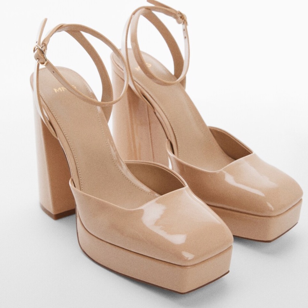 MANGO MNG BLOCK HEEL SHOE